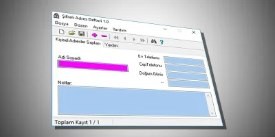 Şifreli Adres Defteri 1.0