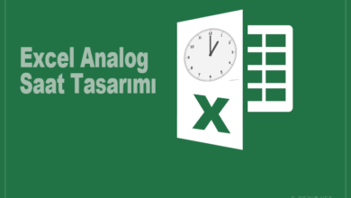 Excel ile analog saat yapımı